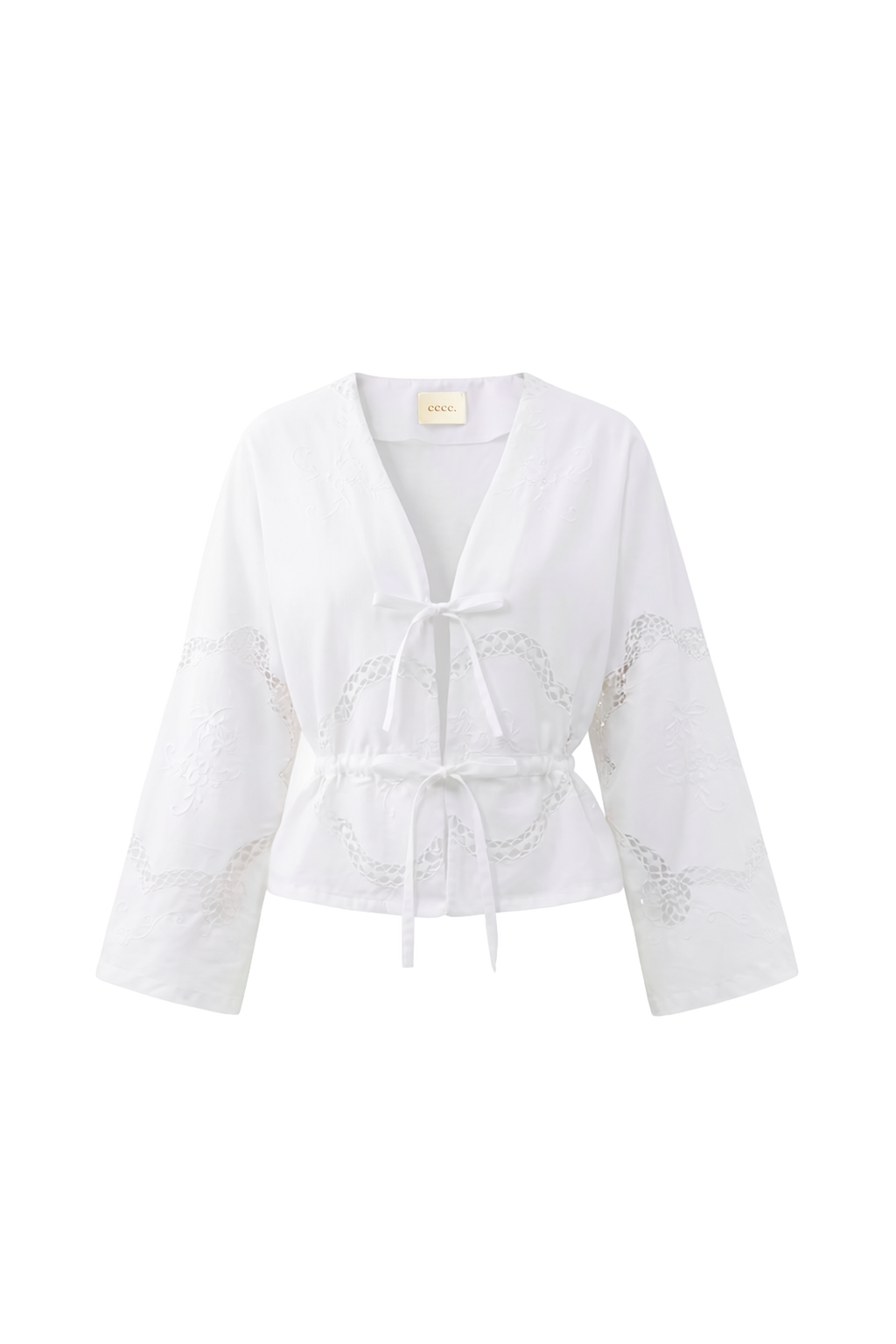 La blouse Léa en coton brodé vintage