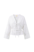 La blouse Léa en coton brodé vintage
