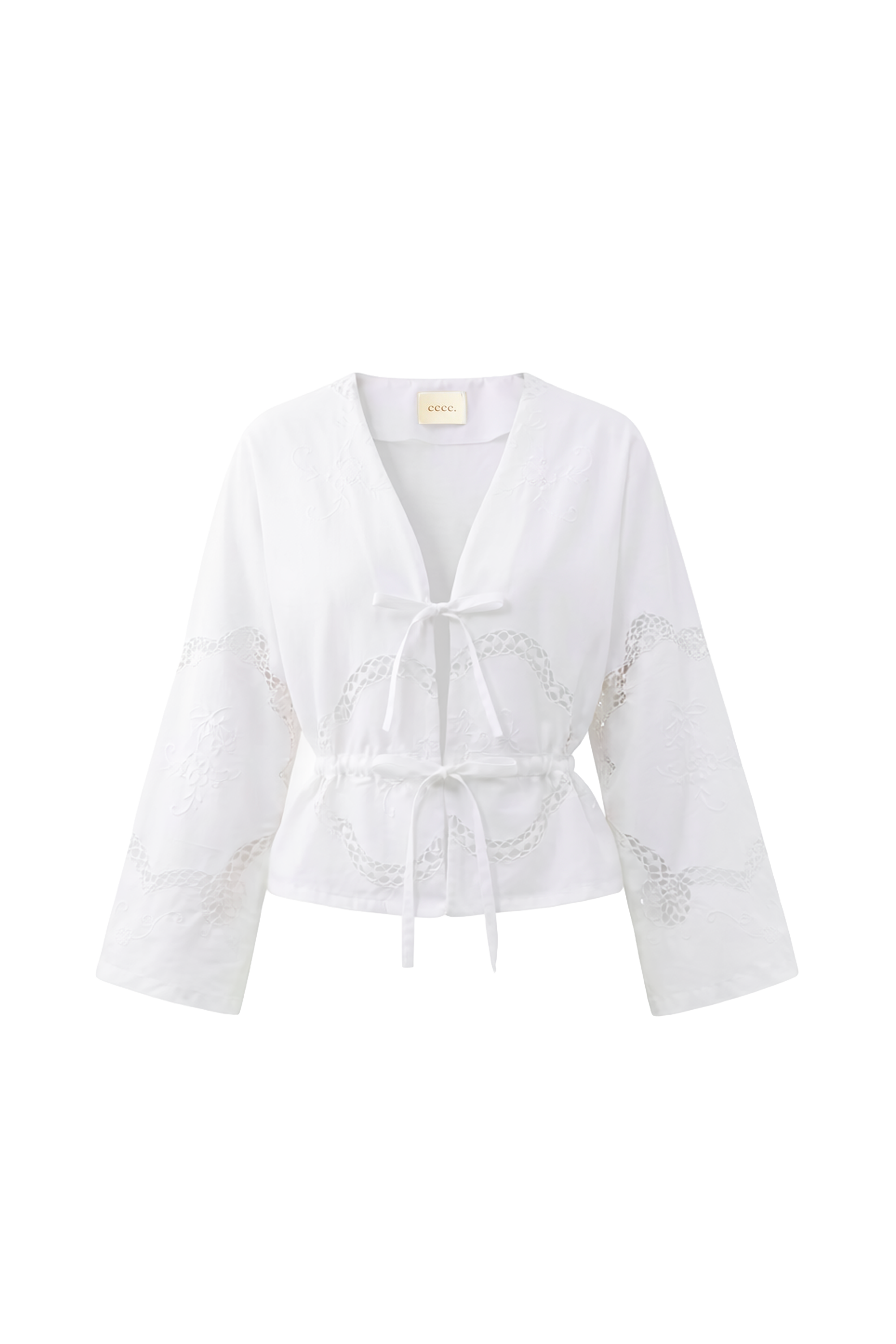 La blouse Léa en coton brodé vintage