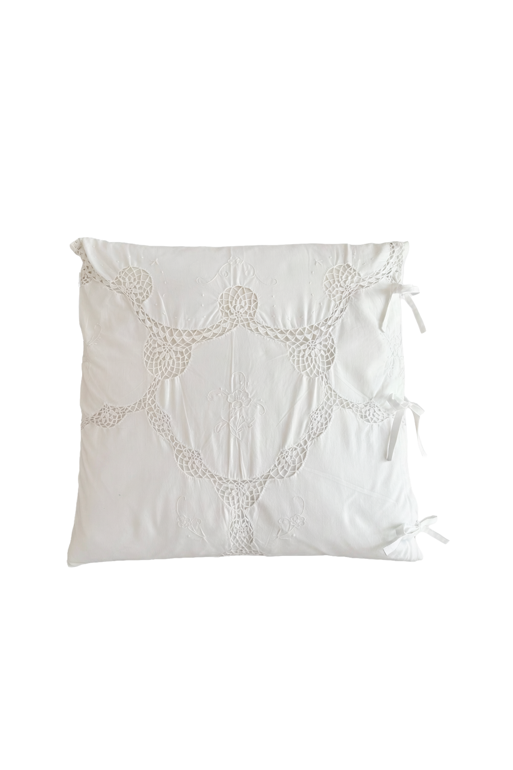 Coussin Léa broderies vintage