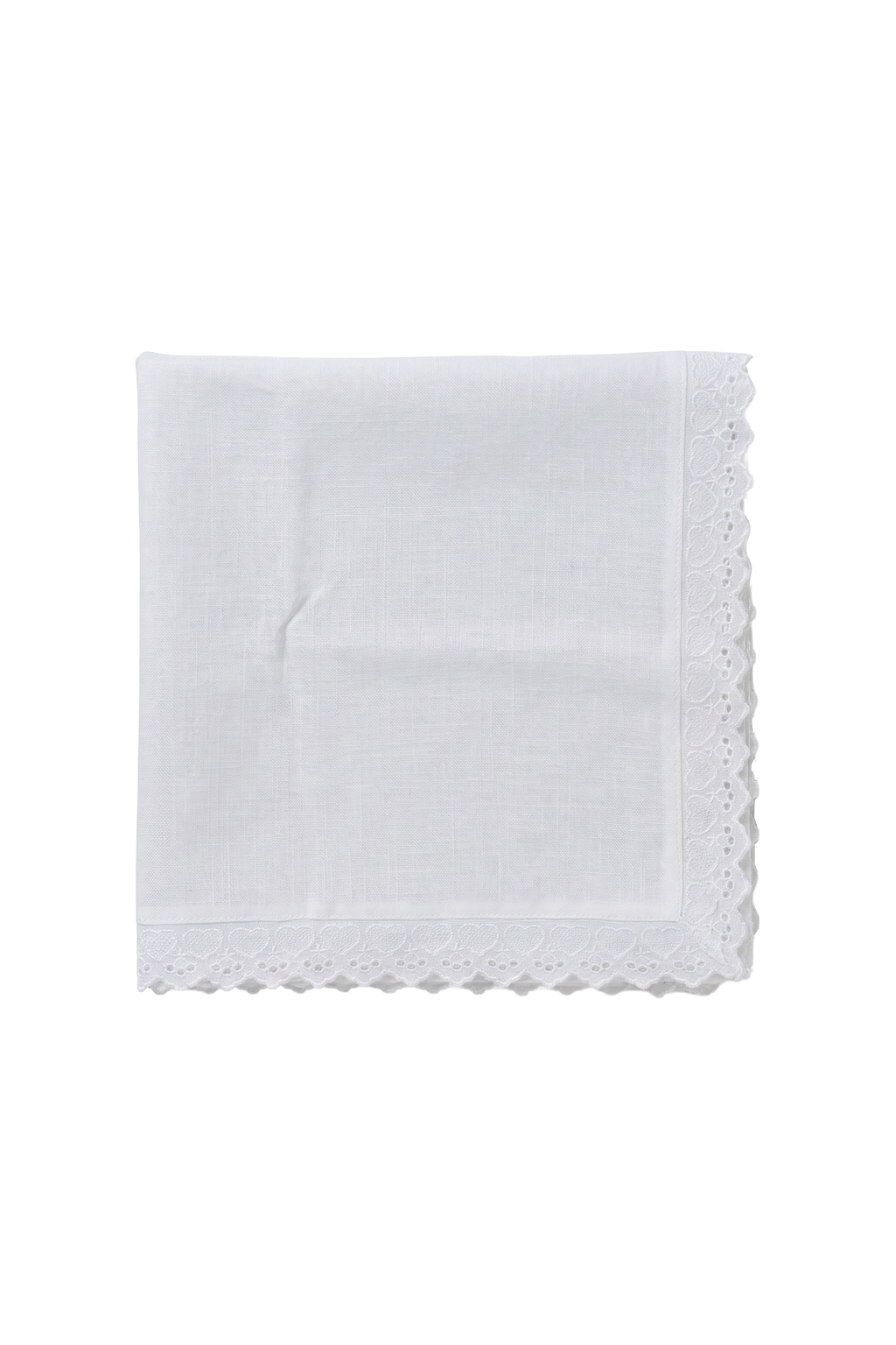 Nappe en lin et broderies anglaises