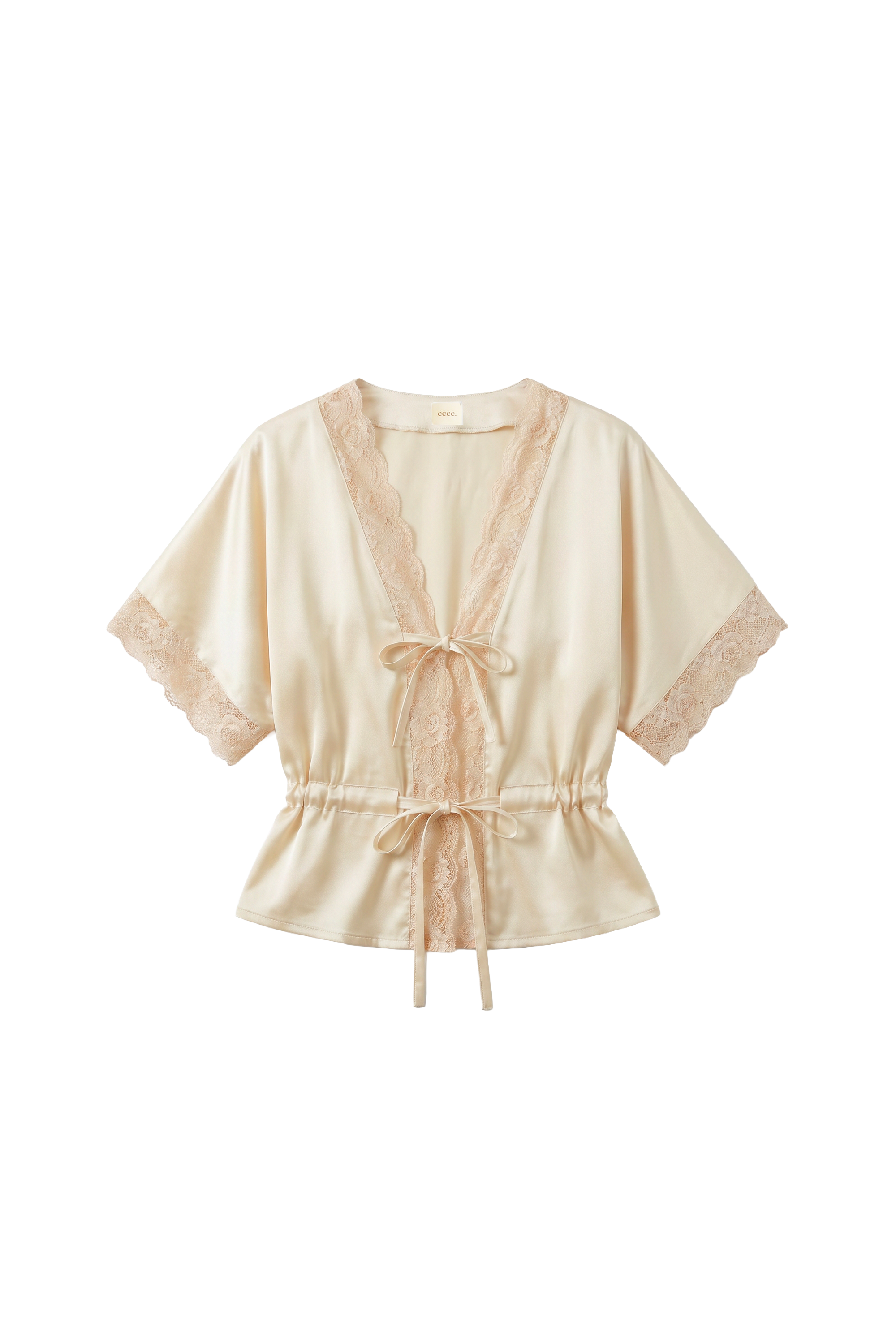 La blouse Léa en soie et dentelle