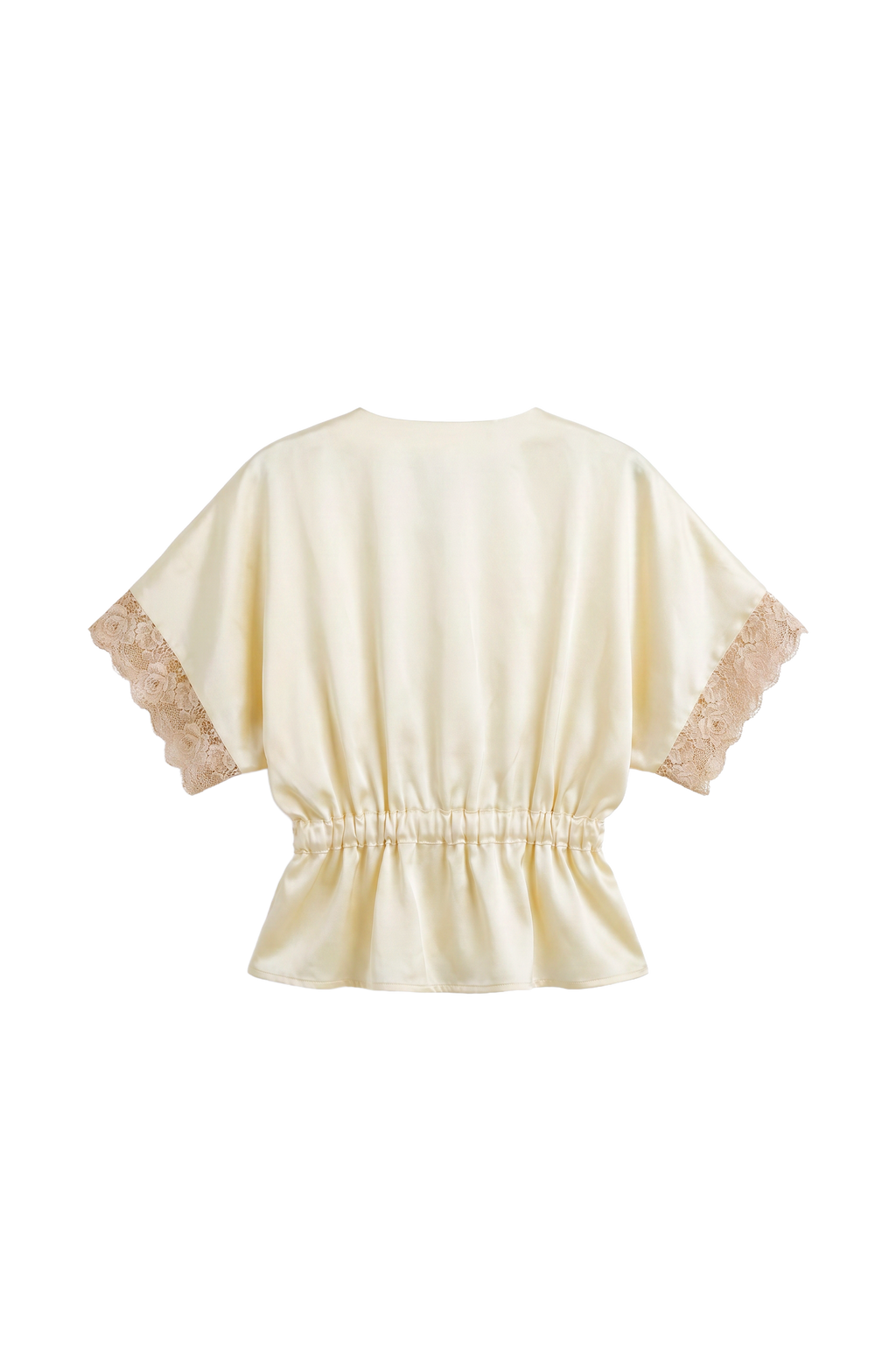 La blouse Léa en soie et dentelle