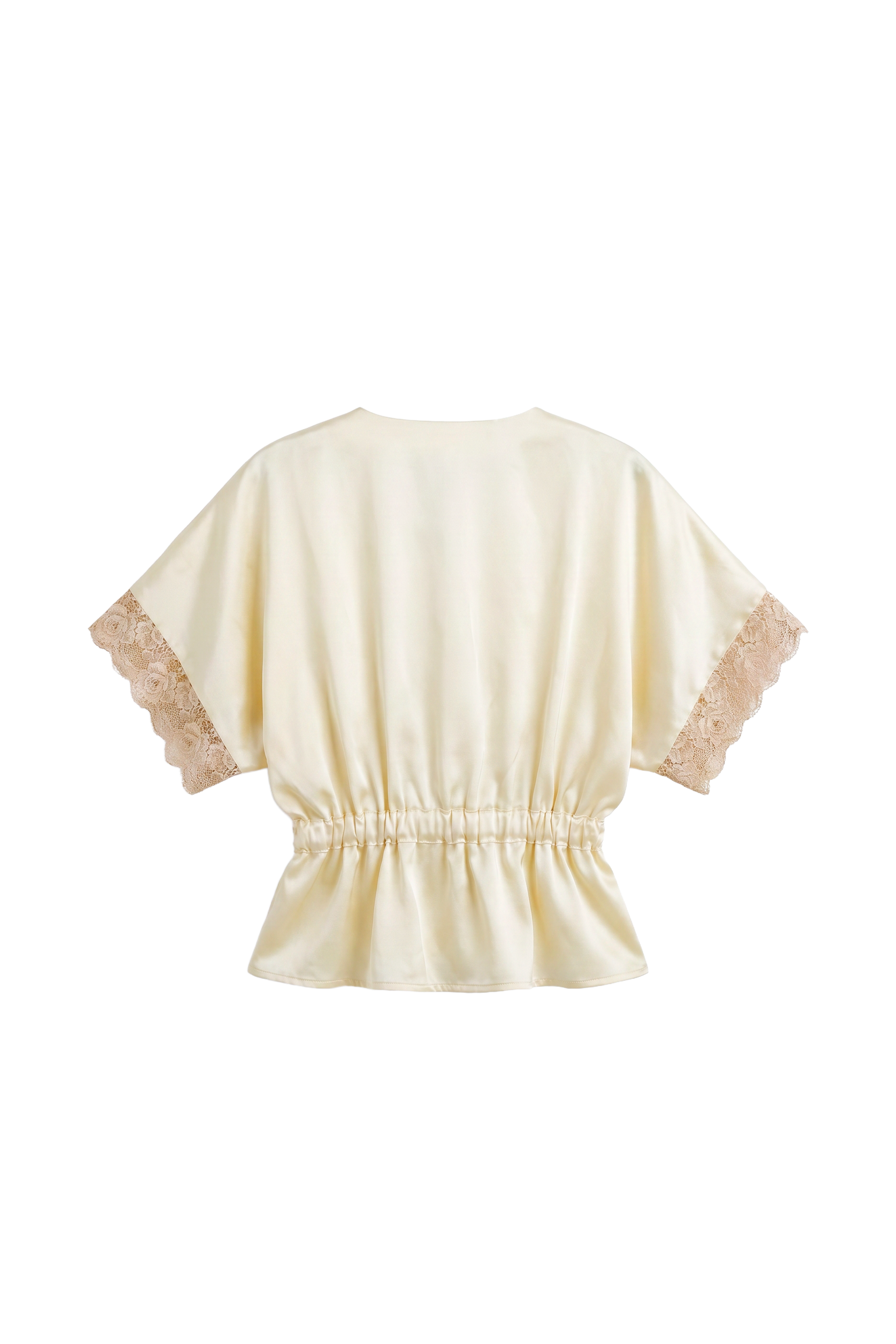 La blouse Léa en soie et dentelle